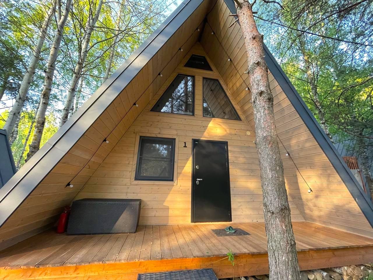 Дом (A-Frame №1 (с купелью)), База отдыха Les Holidays