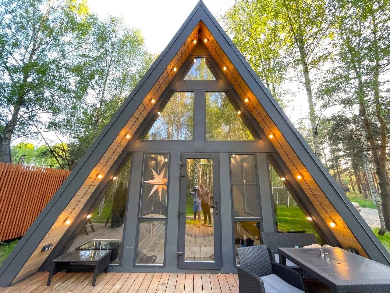 Дом (A-Frame №1 (с купелью)), База отдыха Les Holidays