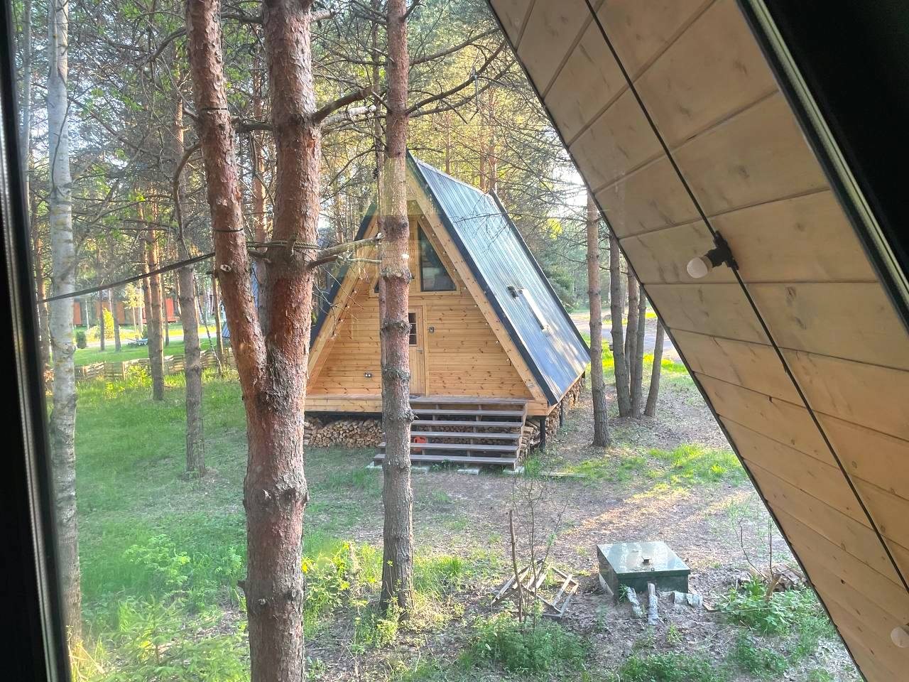 Дом (A-Frame №1 (с купелью)), База отдыха Les Holidays