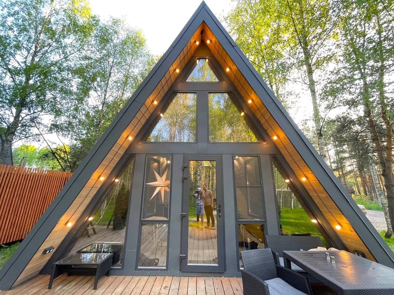 Дом (A-Frame №1 (с купелью)), База отдыха Les Holidays