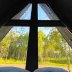 Коттедж (A-Frame №8 (с купелью и баней)), База отдыха Les Holidays