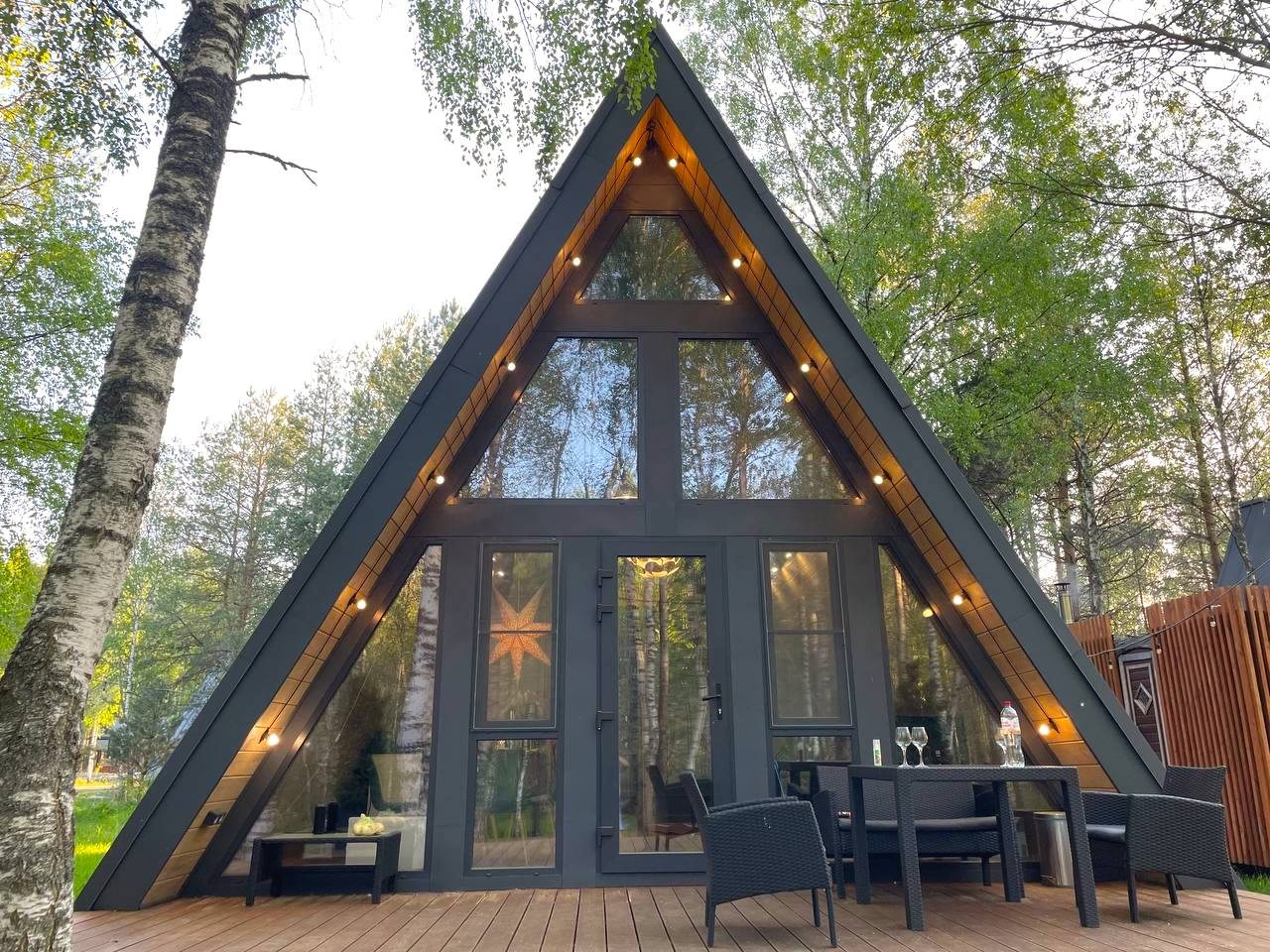 Дом (A-Frame №2 (с купелью)), База отдыха Les Holidays