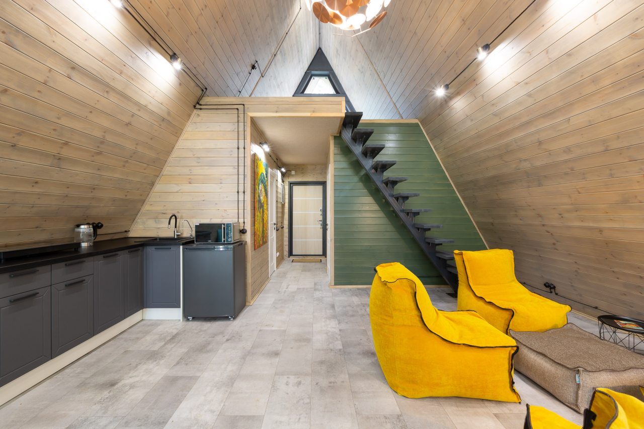 Дом (A-Frame №2 (с купелью)), База отдыха Les Holidays