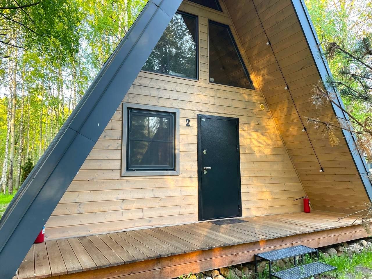 Дом (A-Frame №2 (с купелью)), База отдыха Les Holidays