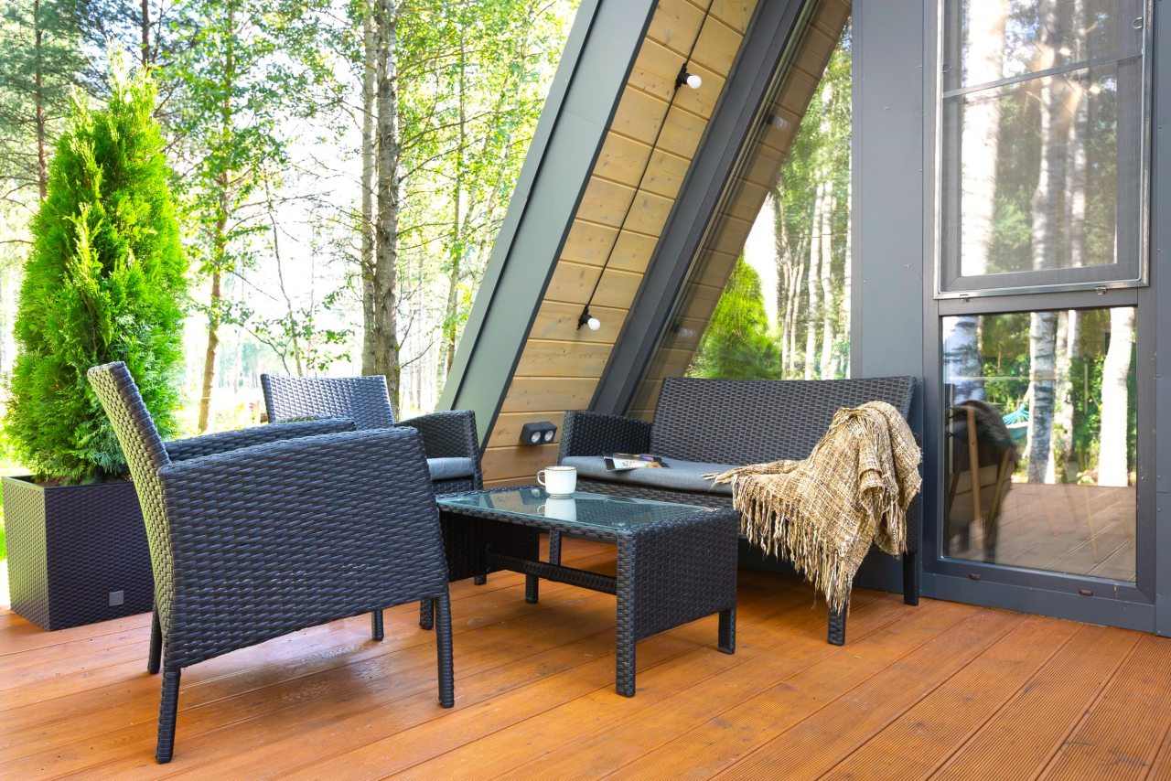 Дом (A-Frame №2 (с купелью)), База отдыха Les Holidays