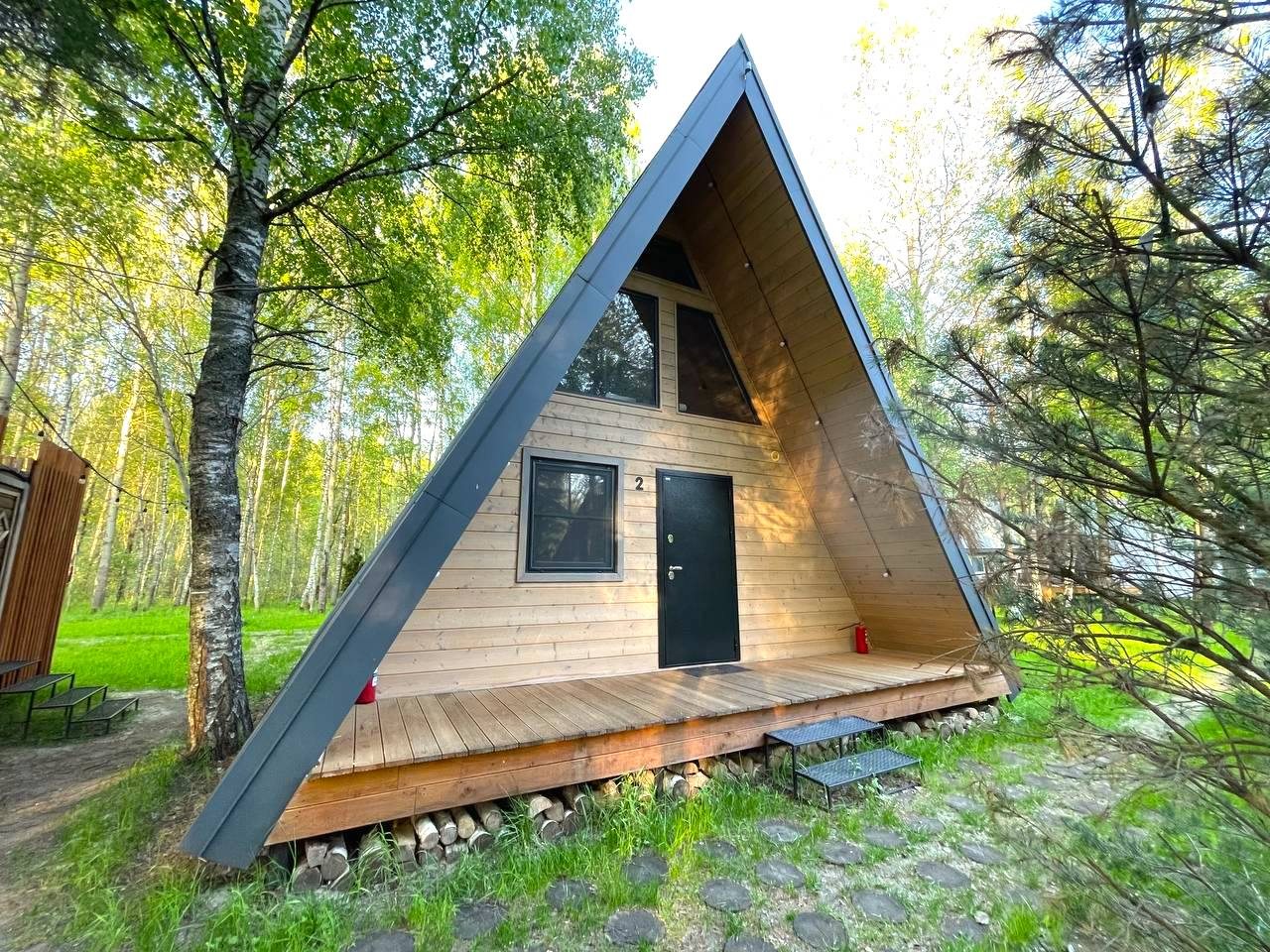 Дом (A-Frame №2 (с купелью)), База отдыха Les Holidays