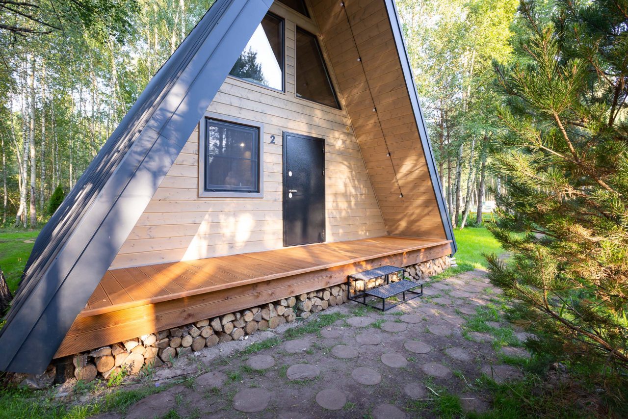 Дом (A-Frame №2 (с купелью)), База отдыха Les Holidays