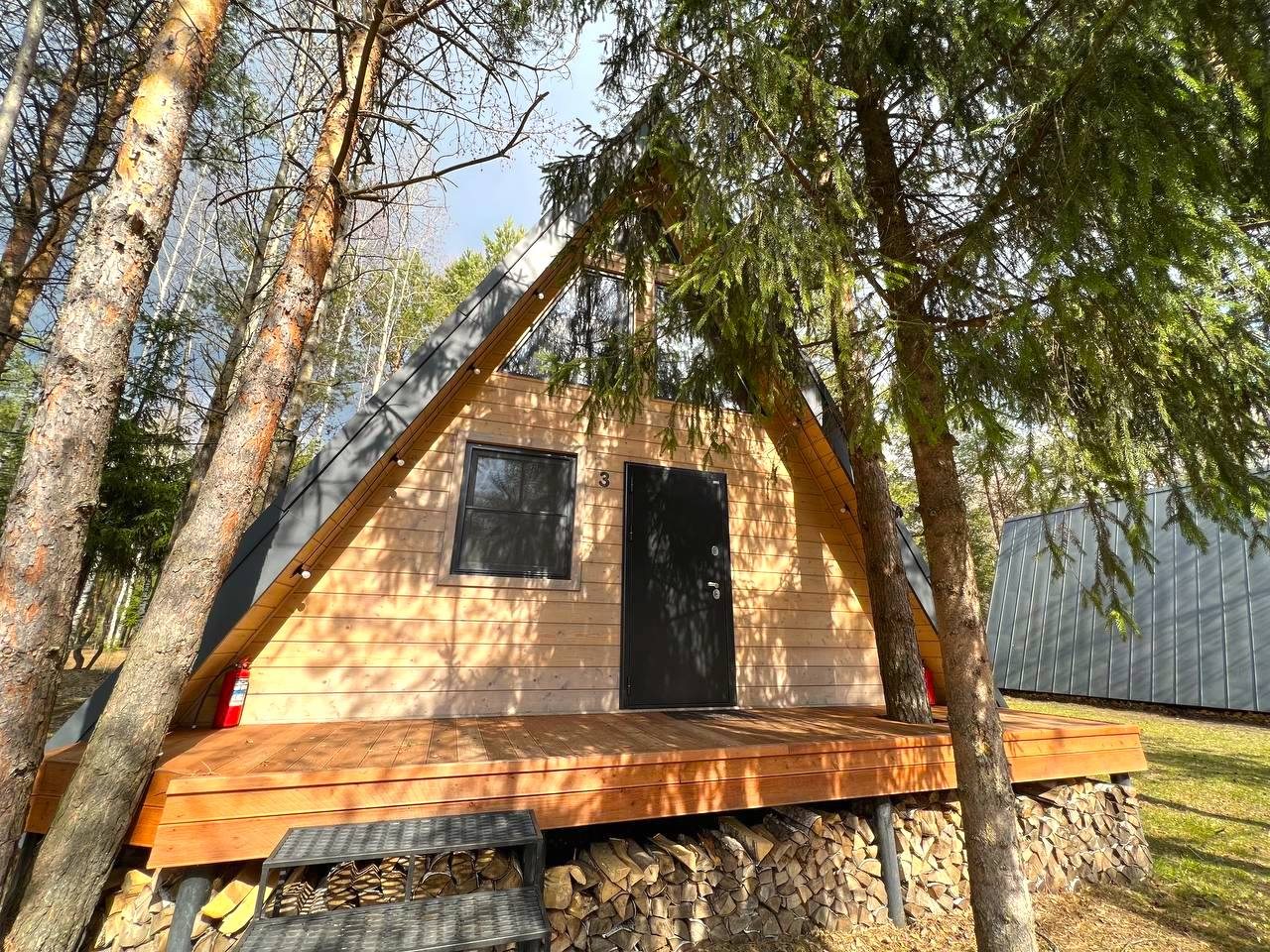 Дом (A-Frame №3 (без купели)), База отдыха Les Holidays