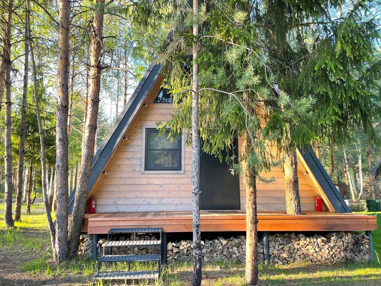 Дом (A-Frame №3 (без купели)), База отдыха Les Holidays