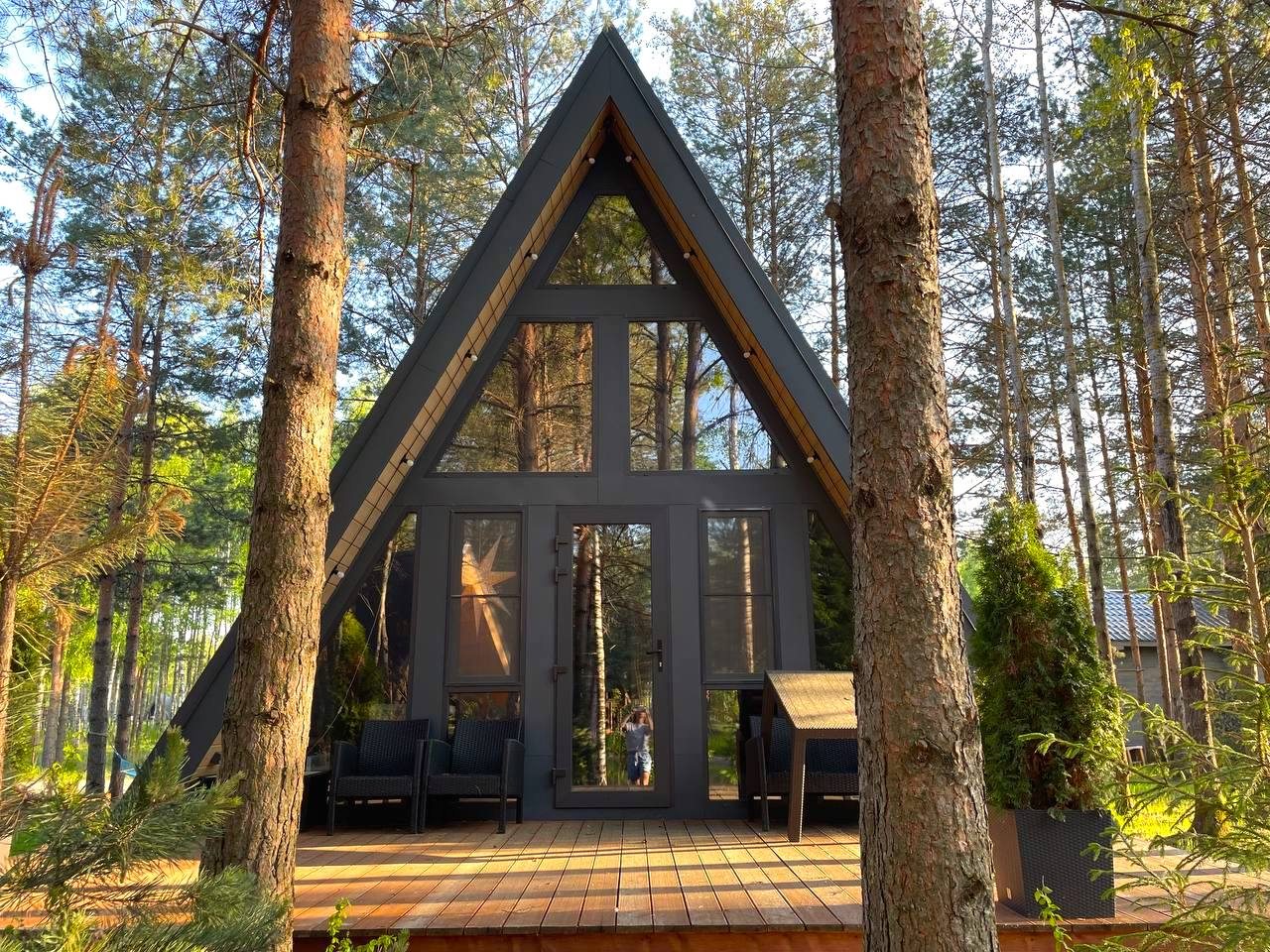 Дом (A-Frame №3 (без купели)), База отдыха Les Holidays