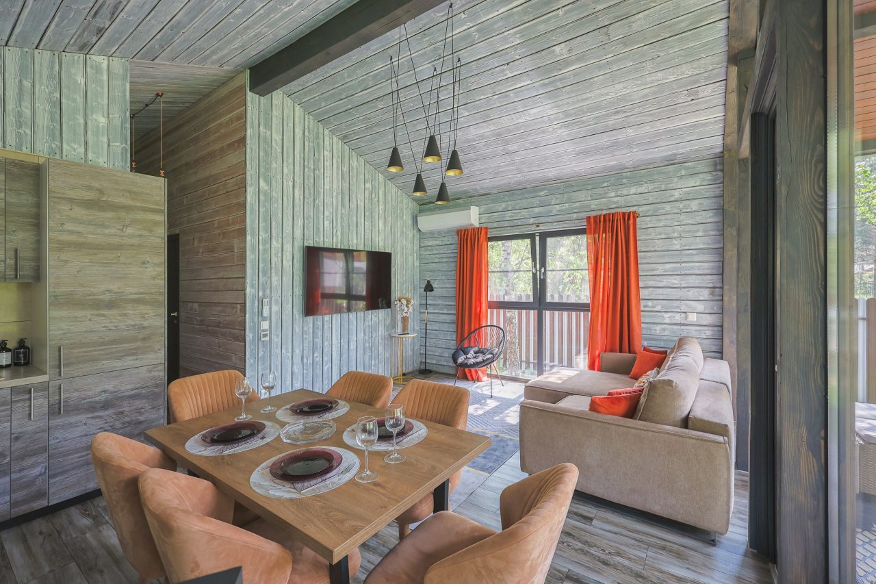 Коттедж (BarnHouse №16 (c камином и кондиционером без купели)), База отдыха Les Holidays