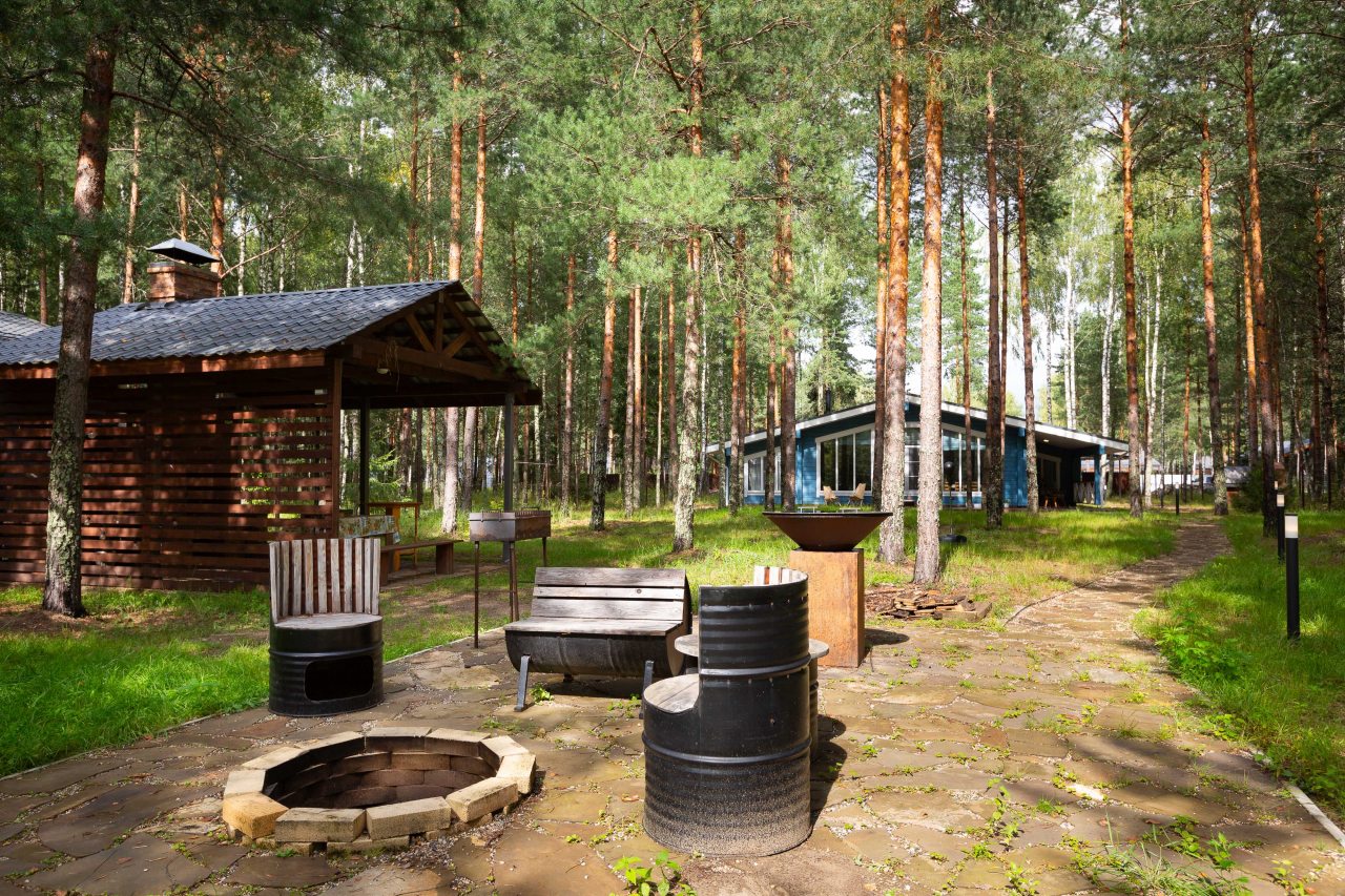 Коттедж (Сhalet №11 (с банным чаном)), База отдыха Les Holidays