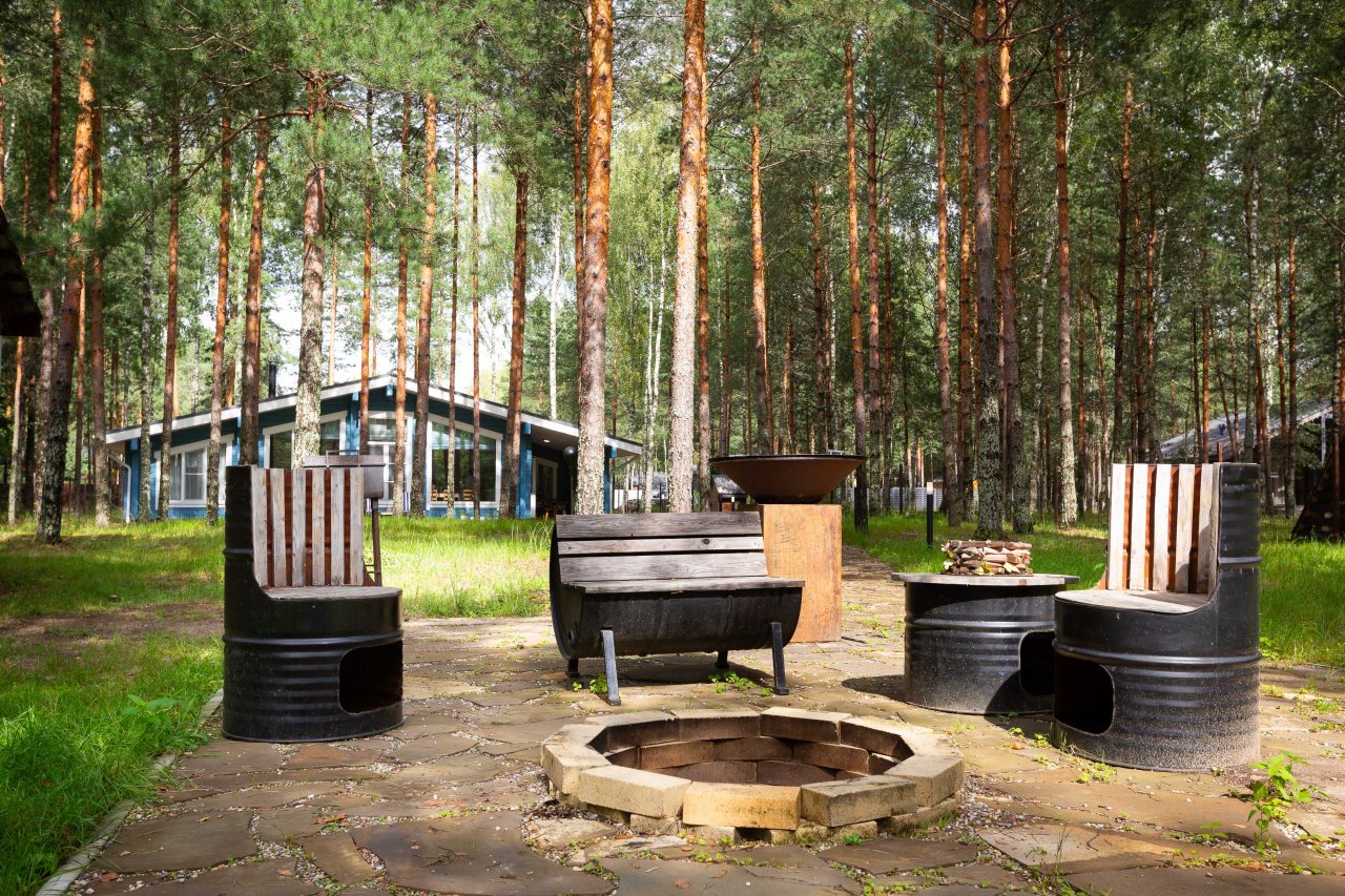 Коттедж (Сhalet №11 (с банным чаном)), База отдыха Les Holidays