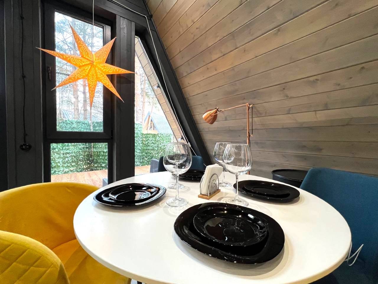 Дом (A-Frame №4 (с купелью)), База отдыха Les Holidays