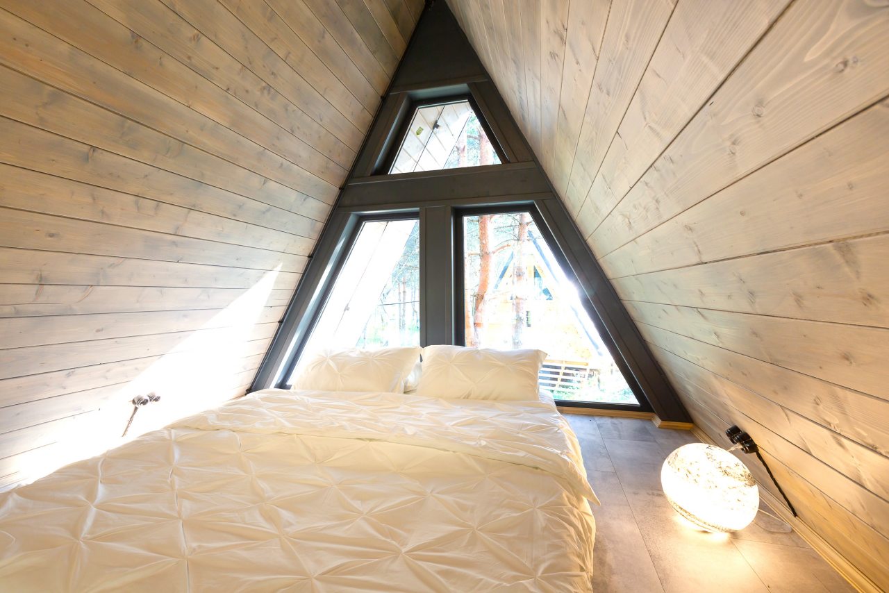 Дом (A-Frame №4 (с купелью)), База отдыха Les Holidays