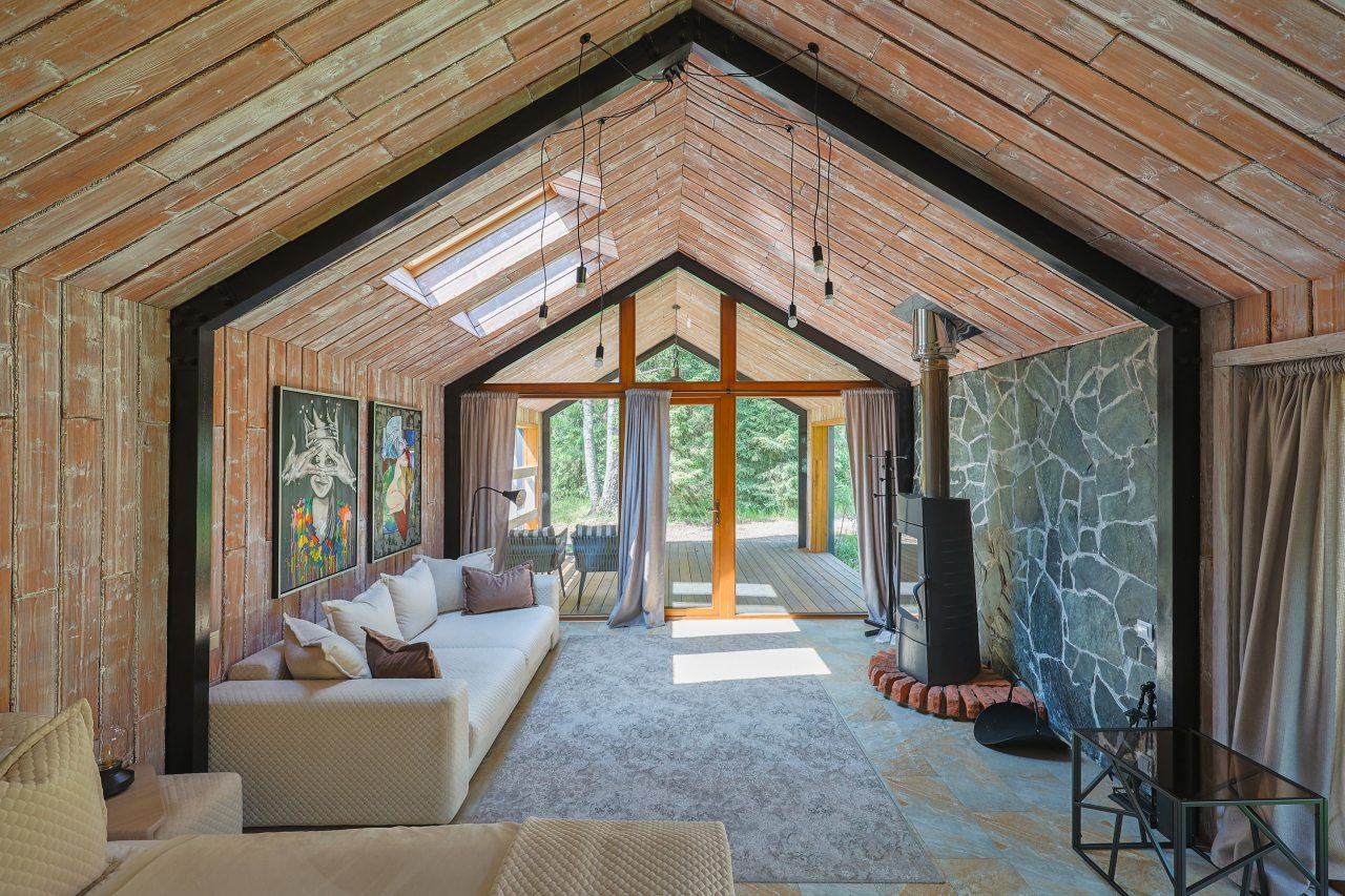 Коттедж (BarnHouse №19 (c камином без купели)), База отдыха Les Holidays