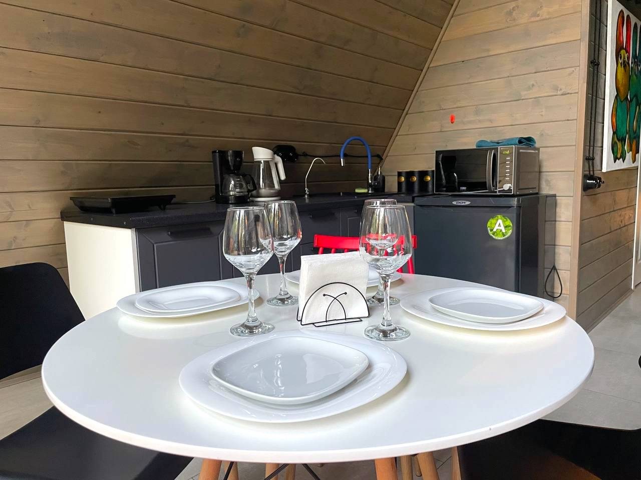 Дом (A-Frame №5 (с купелью)), База отдыха Les Holidays