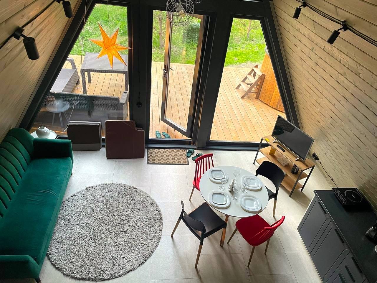 Дом (A-Frame №5 (с купелью)), База отдыха Les Holidays