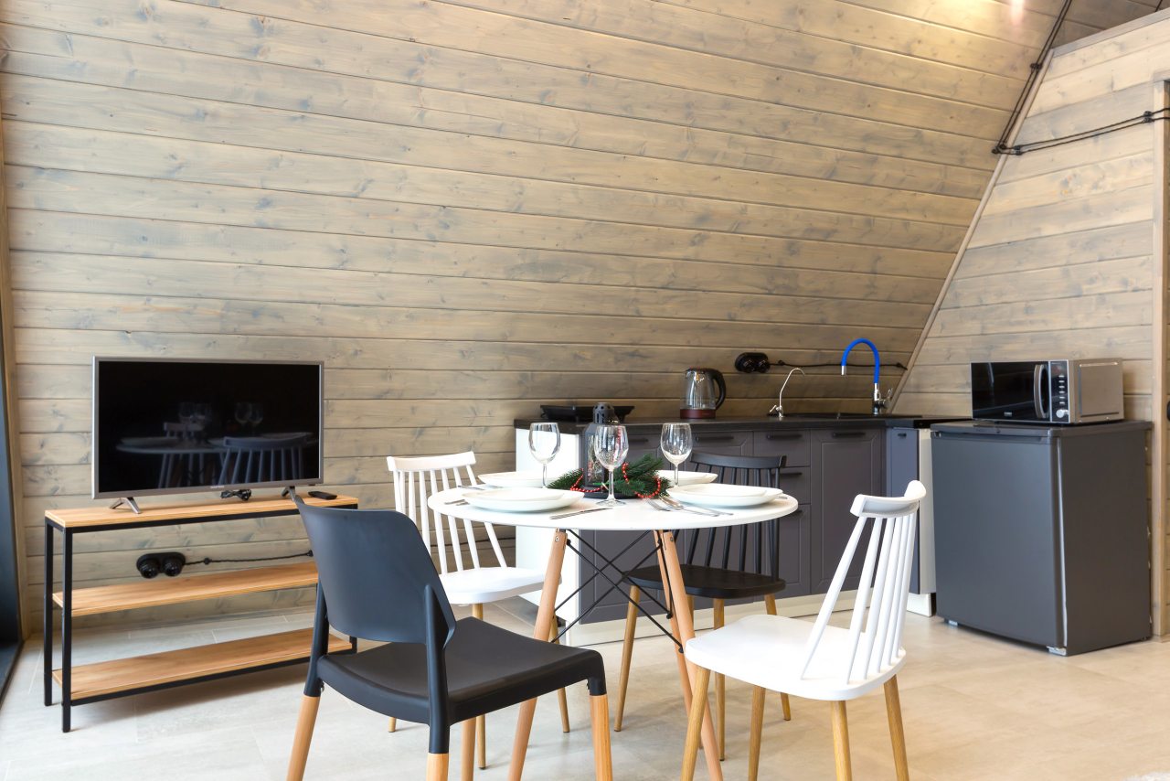 Дом (A-Frame №5 (с купелью)), База отдыха Les Holidays