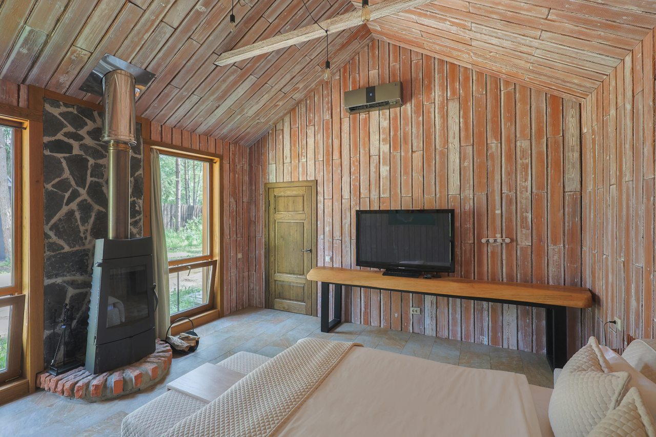 Коттедж (BarnHouse №20 (c камином без купели)), База отдыха Les Holidays