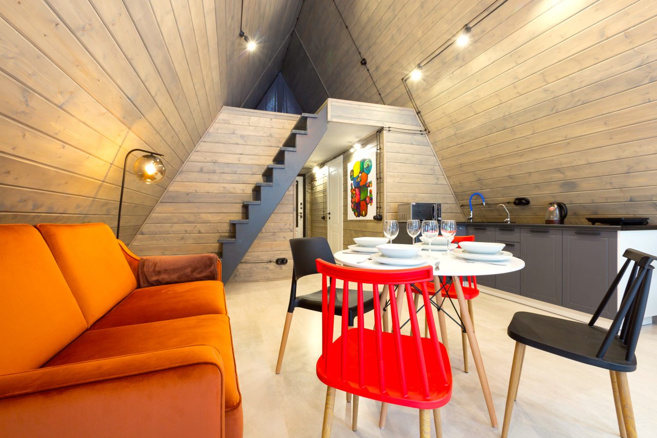 Дом (A-Frame №6 (с купелью)), База отдыха Les Holidays