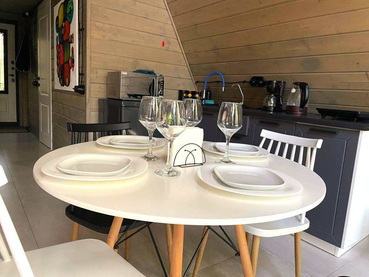 Дом (A-Frame №6 (с купелью)), База отдыха Les Holidays