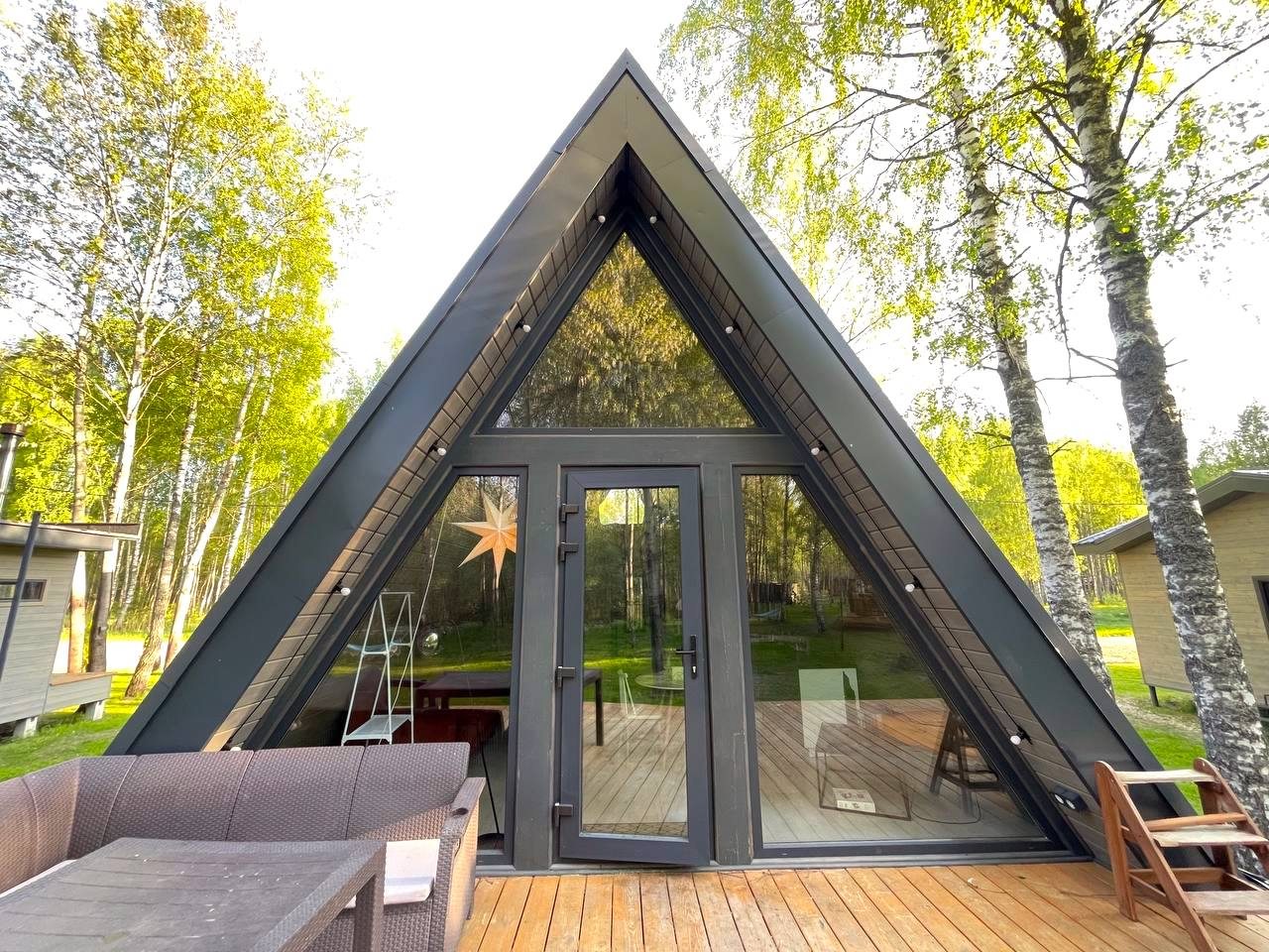 Дом (A-Frame №6 (с купелью)), База отдыха Les Holidays