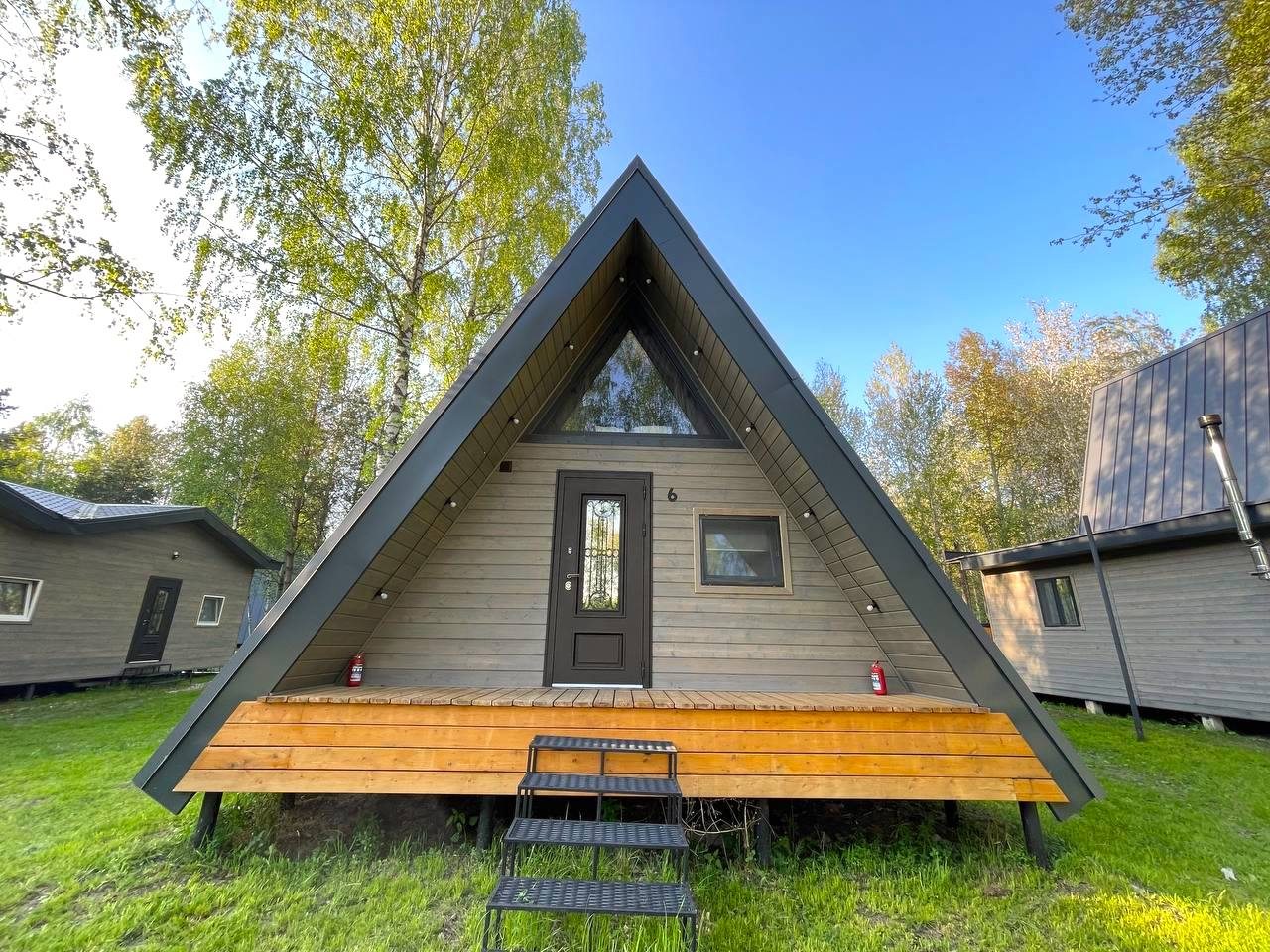 Дом (A-Frame №6 (с купелью)), База отдыха Les Holidays