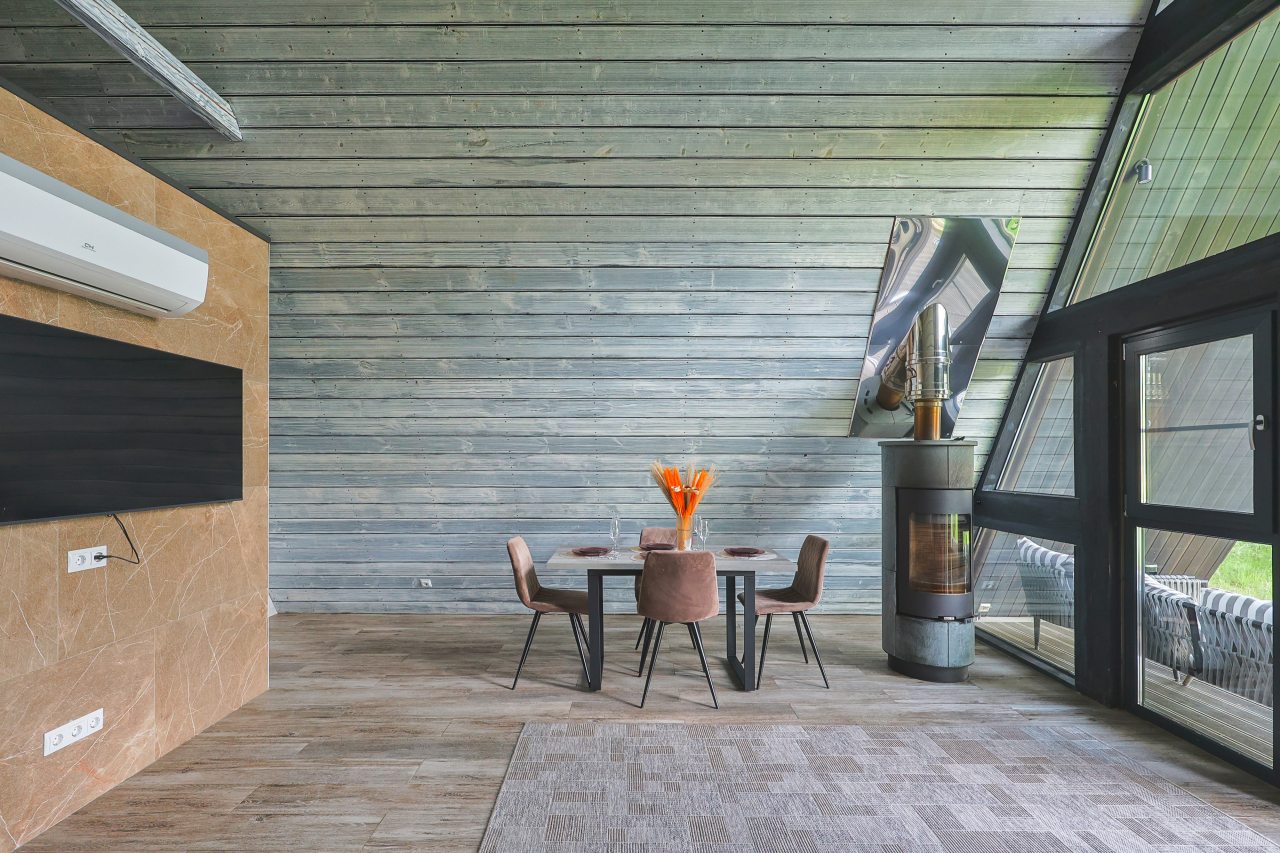 Дом (A-Frame № 15 (с камином без купели)), База отдыха Les Holidays