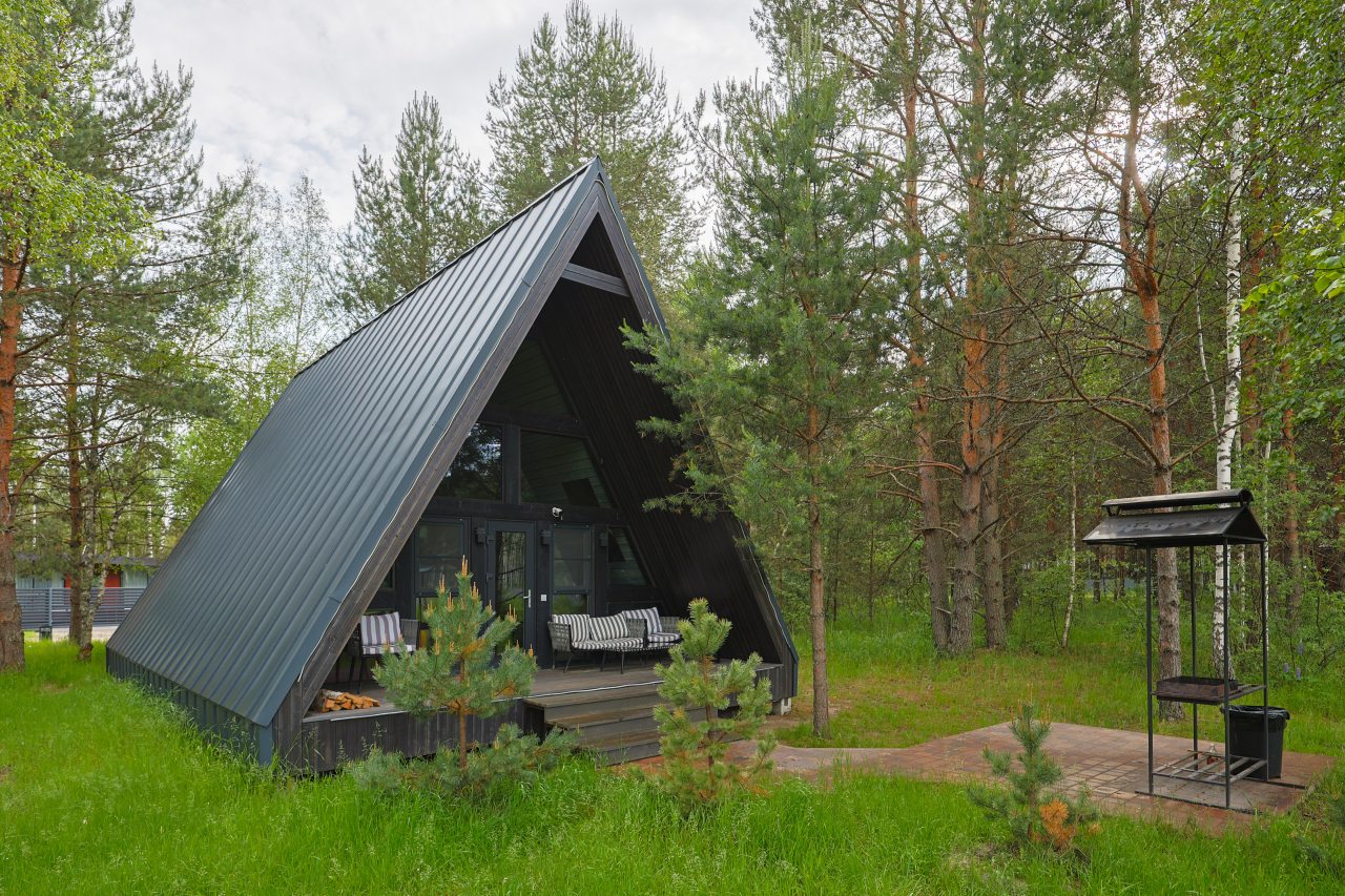 Дом (A-Frame № 15 (с камином без купели)), База отдыха Les Holidays