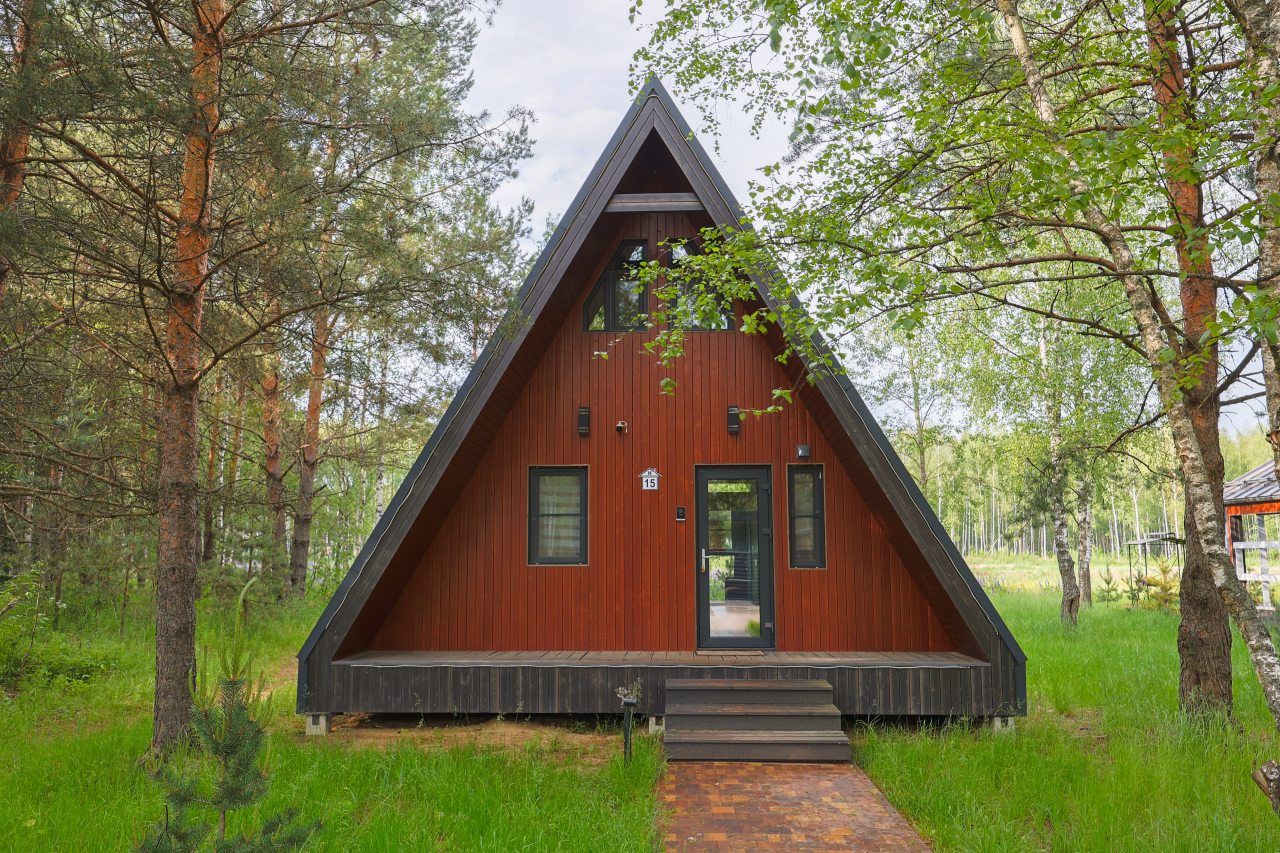 Дом (A-Frame № 15 (с камином без купели)), База отдыха Les Holidays