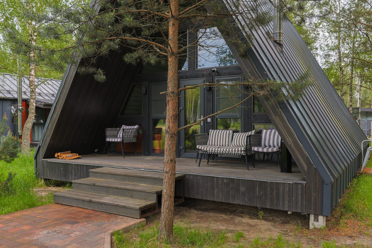 Дом (A-Frame № 15 (с камином без купели)), База отдыха Les Holidays