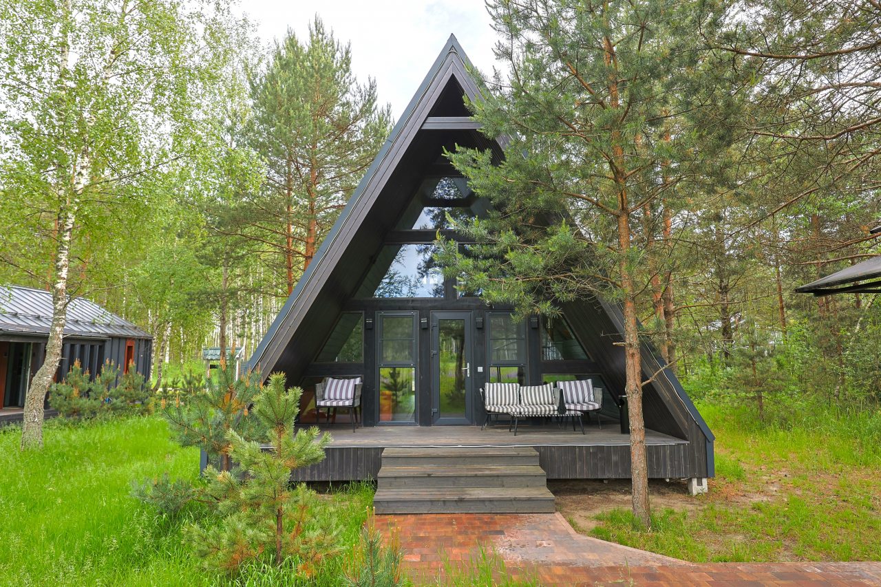 Дом (A-Frame № 15 (с камином без купели)), База отдыха Les Holidays