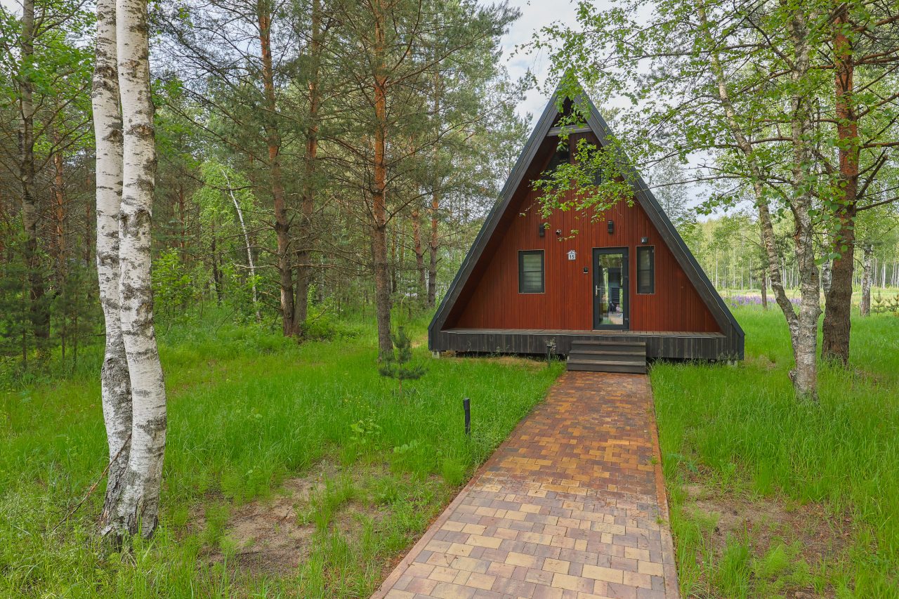 Дом (A-Frame № 15 (с камином без купели)), База отдыха Les Holidays