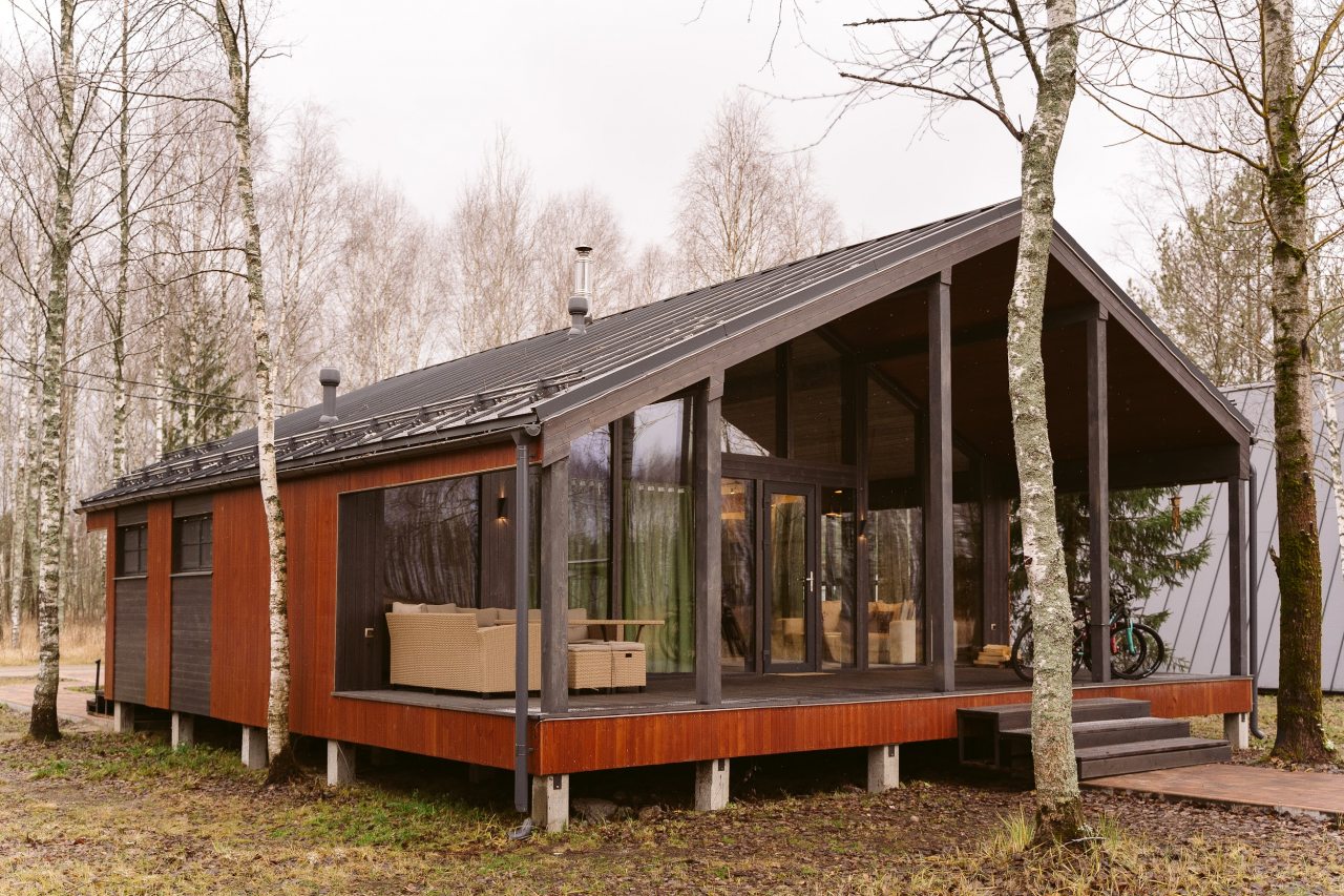 Коттедж (BarnHouse №22 с камином и кондиционером (без купели)), База отдыха Les Holidays