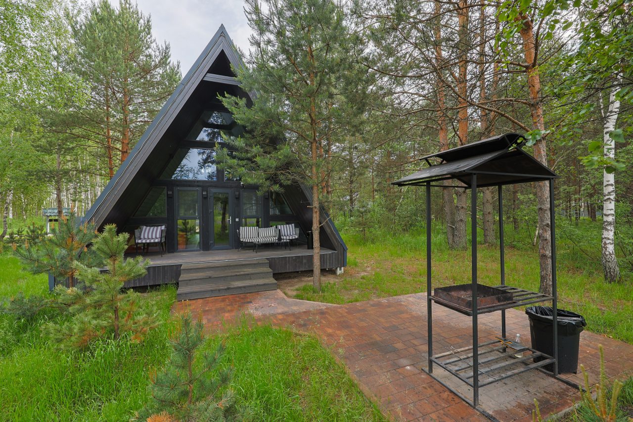 Дом (A-Frame № 15 (с камином без купели)), База отдыха Les Holidays