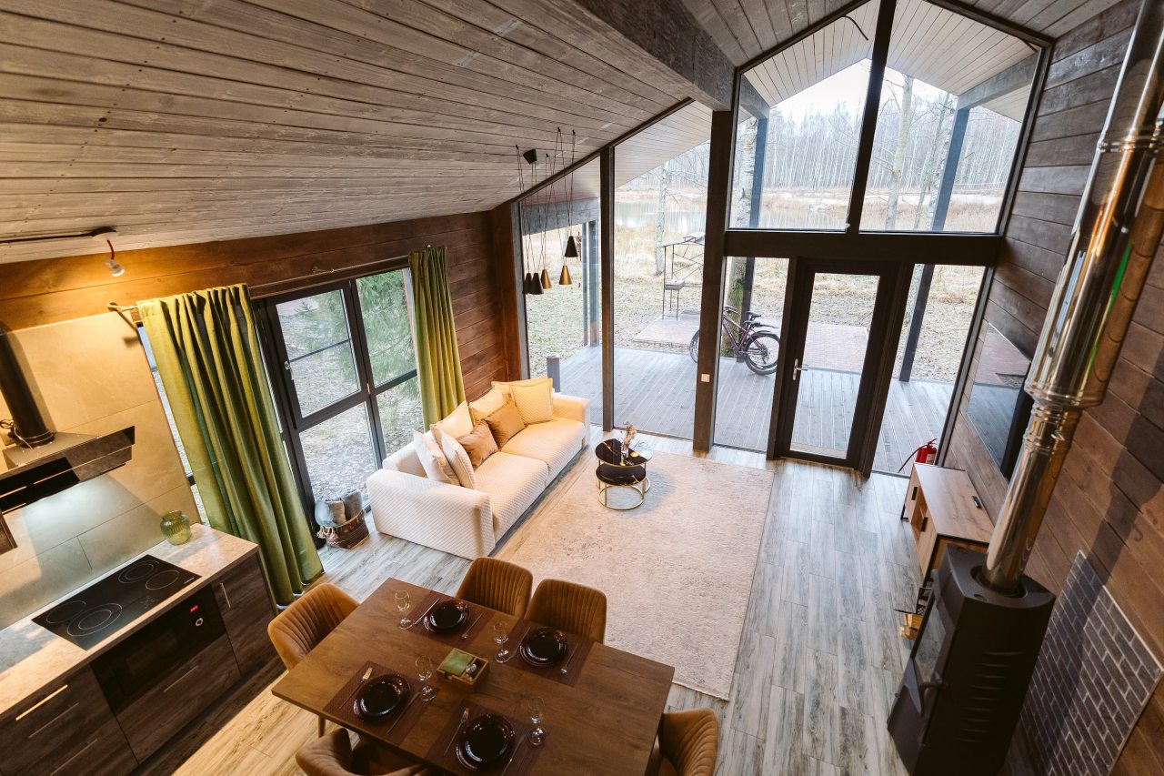 Коттедж (BarnHouse №22 с камином и кондиционером (без купели)), База отдыха Les Holidays