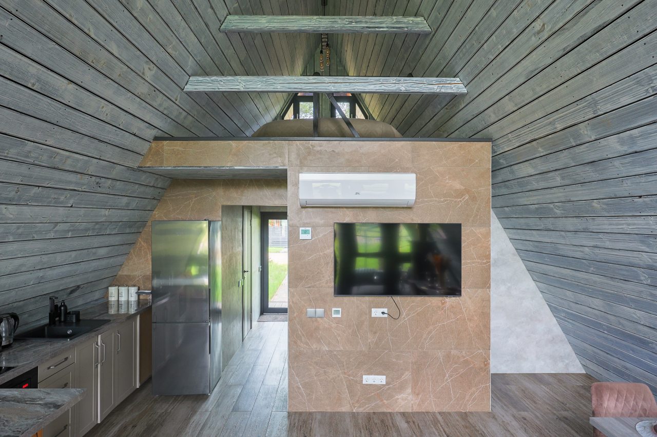 Дом (A-Frame № 15 (с камином без купели)), База отдыха Les Holidays