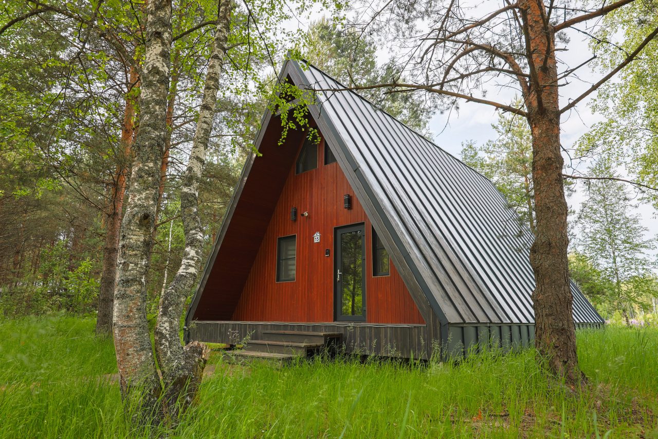 Дом (A-Frame № 15 (с камином без купели)), База отдыха Les Holidays