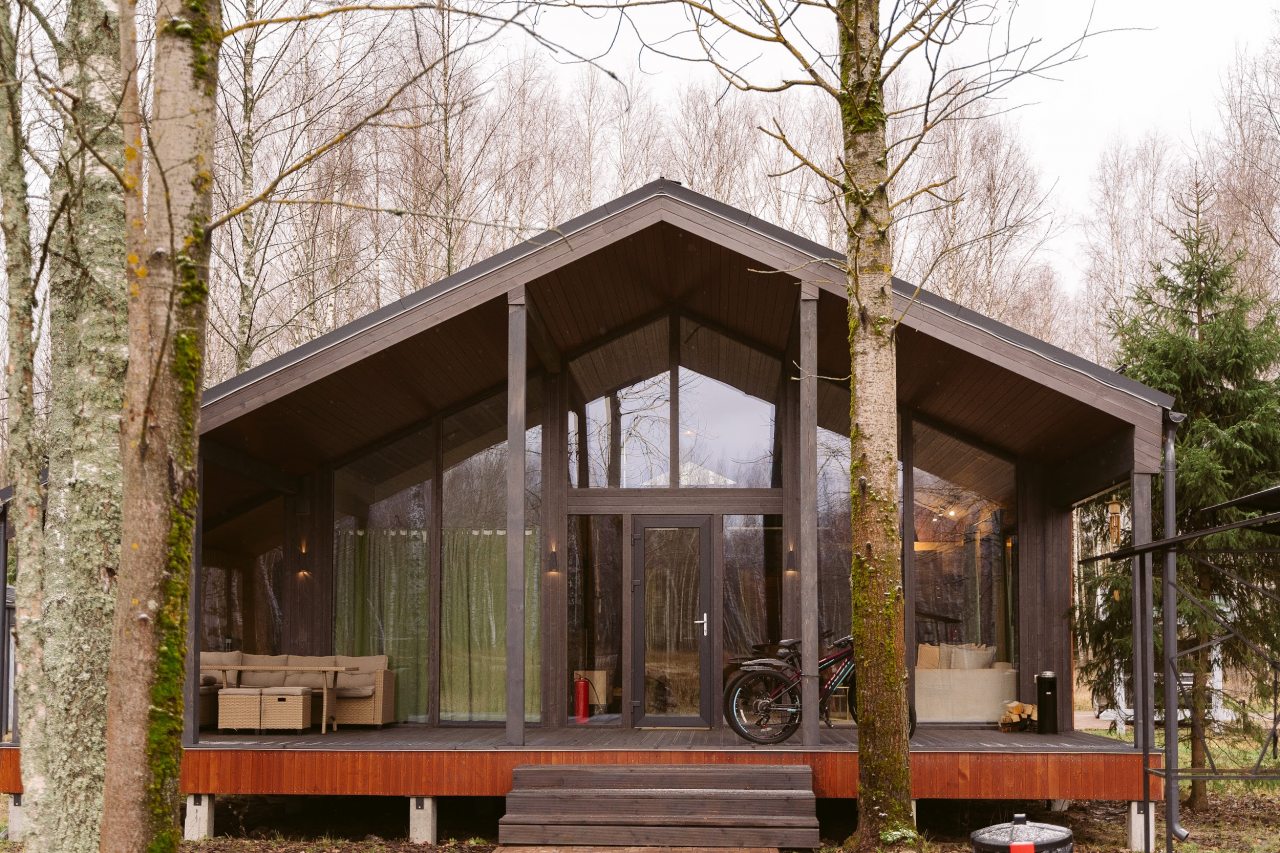 Коттедж (BarnHouse №22 с камином и кондиционером (без купели)), База отдыха Les Holidays