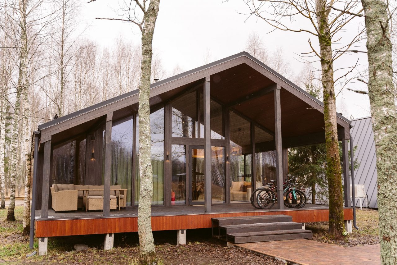 Коттедж (BarnHouse №22 с камином и кондиционером (без купели)), База отдыха Les Holidays