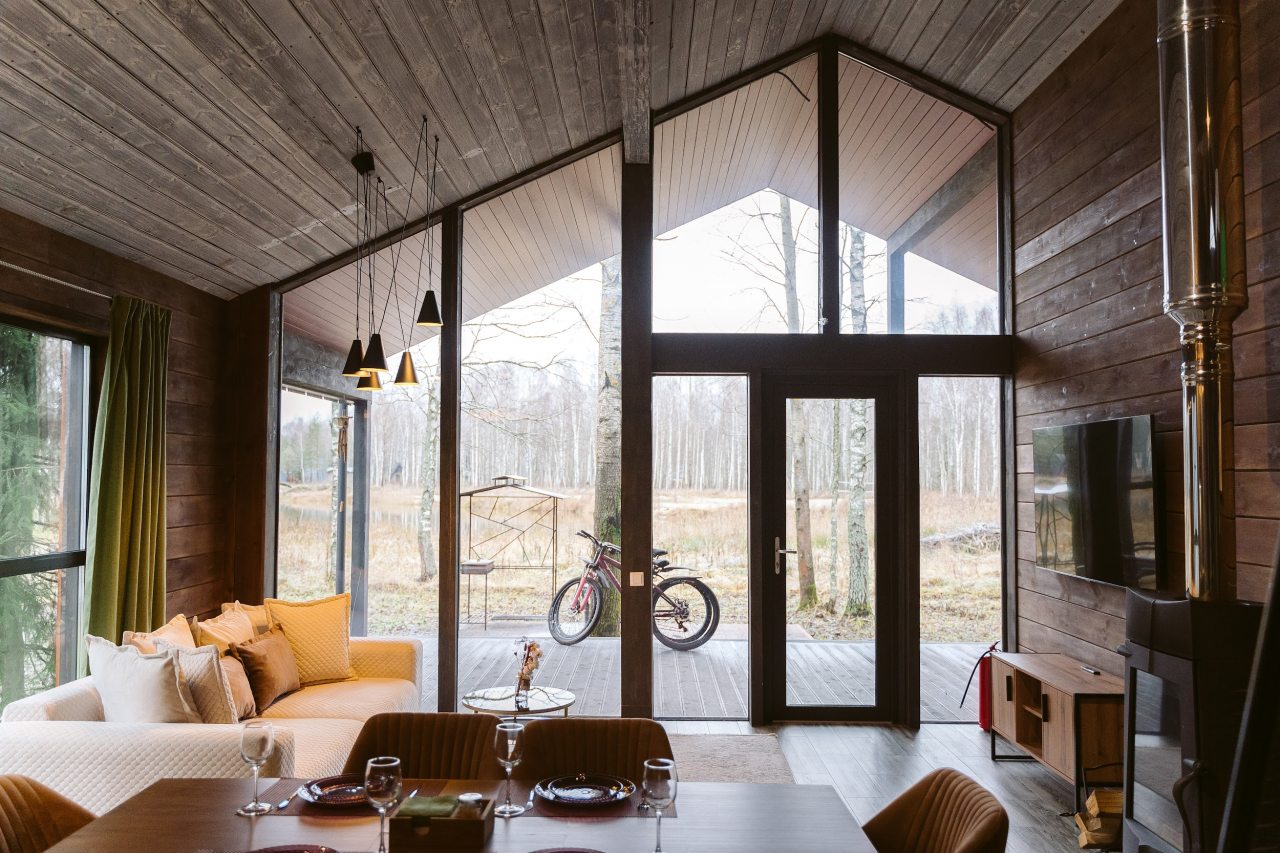 Коттедж (BarnHouse №22 с камином и кондиционером (без купели)), База отдыха Les Holidays