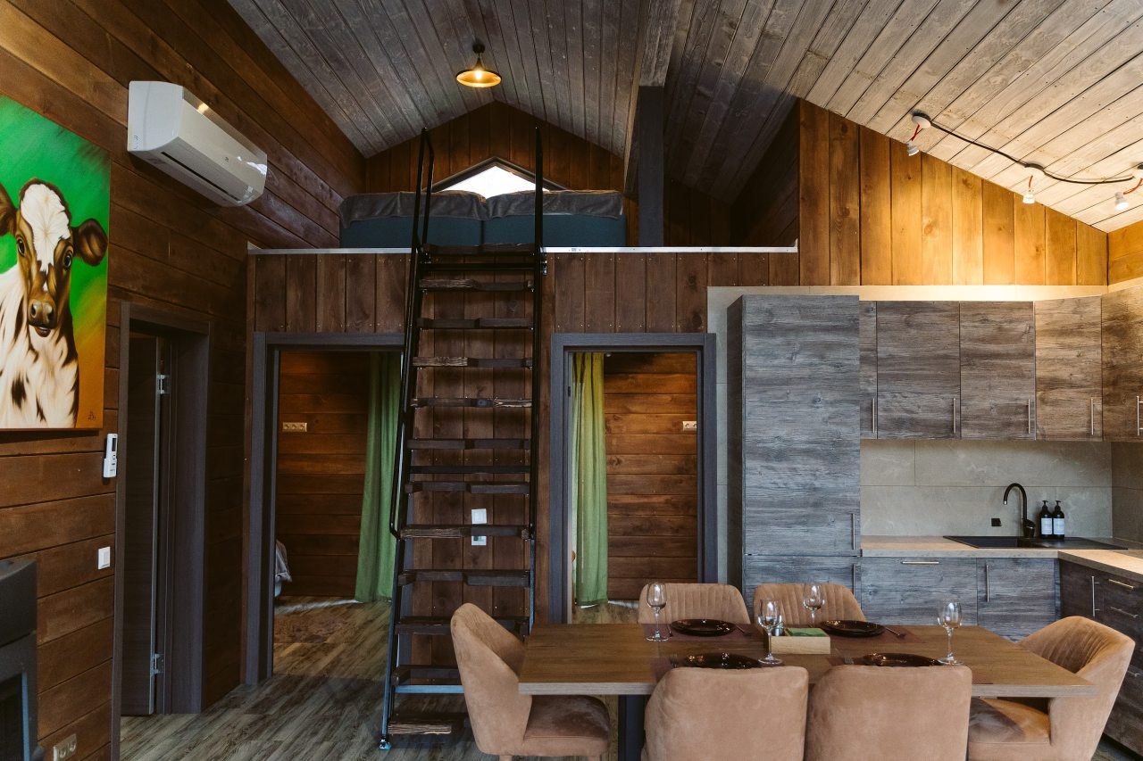 Коттедж (BarnHouse №22 с камином и кондиционером (без купели)), База отдыха Les Holidays