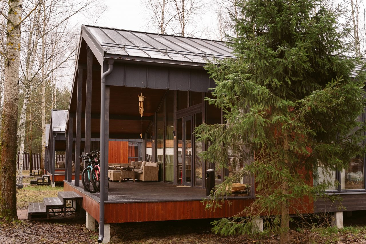 Коттедж (BarnHouse №22 с камином и кондиционером (без купели)), База отдыха Les Holidays