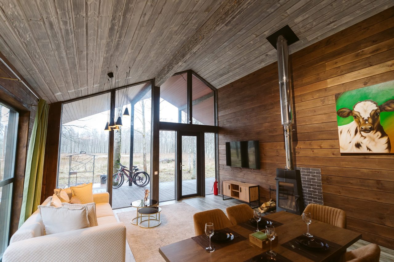 Коттедж (BarnHouse №22 с камином и кондиционером (без купели)), База отдыха Les Holidays