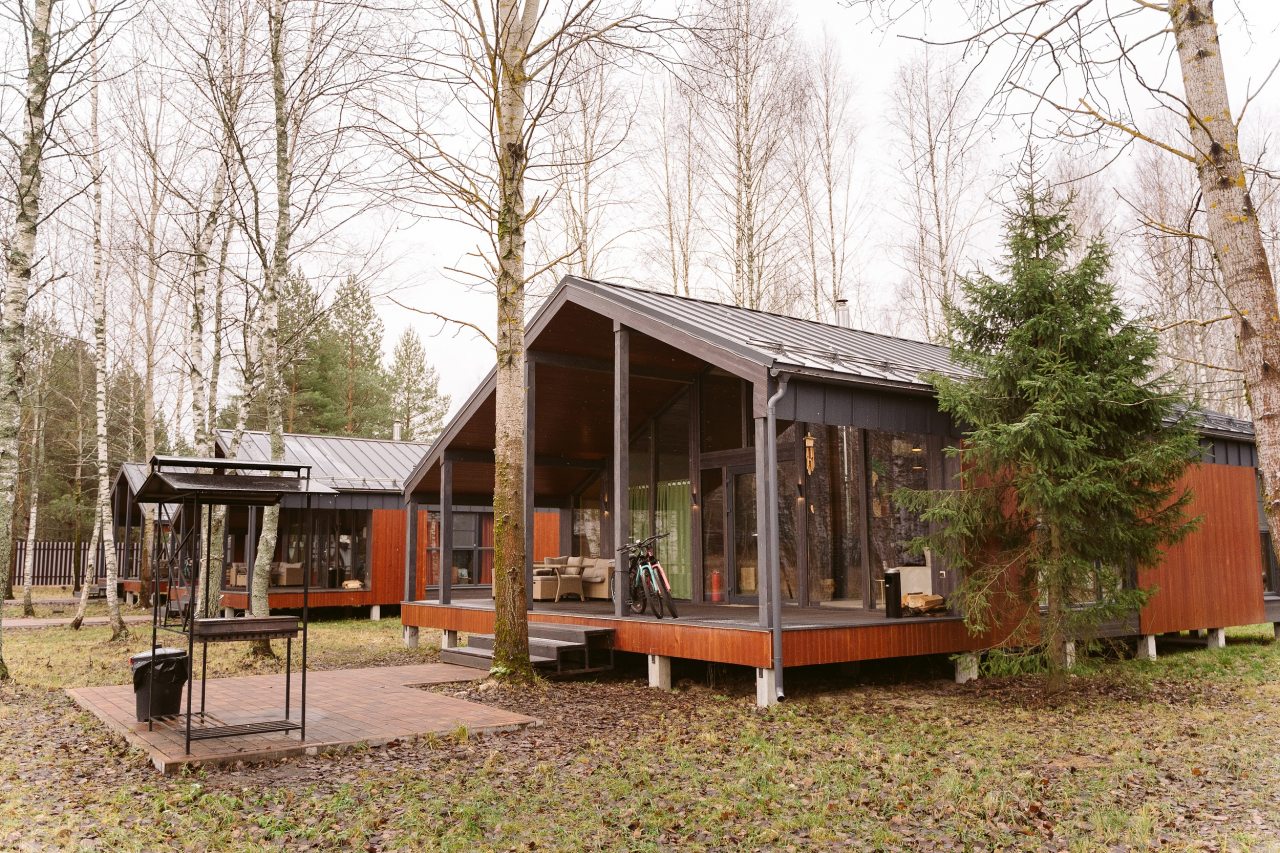 Коттедж (BarnHouse №22 с камином и кондиционером (без купели)), База отдыха Les Holidays