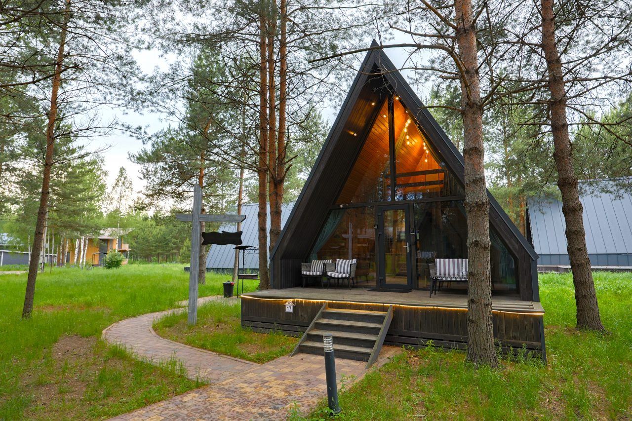 Дом (A-Frame №17 (без купели)), База отдыха Les Holidays
