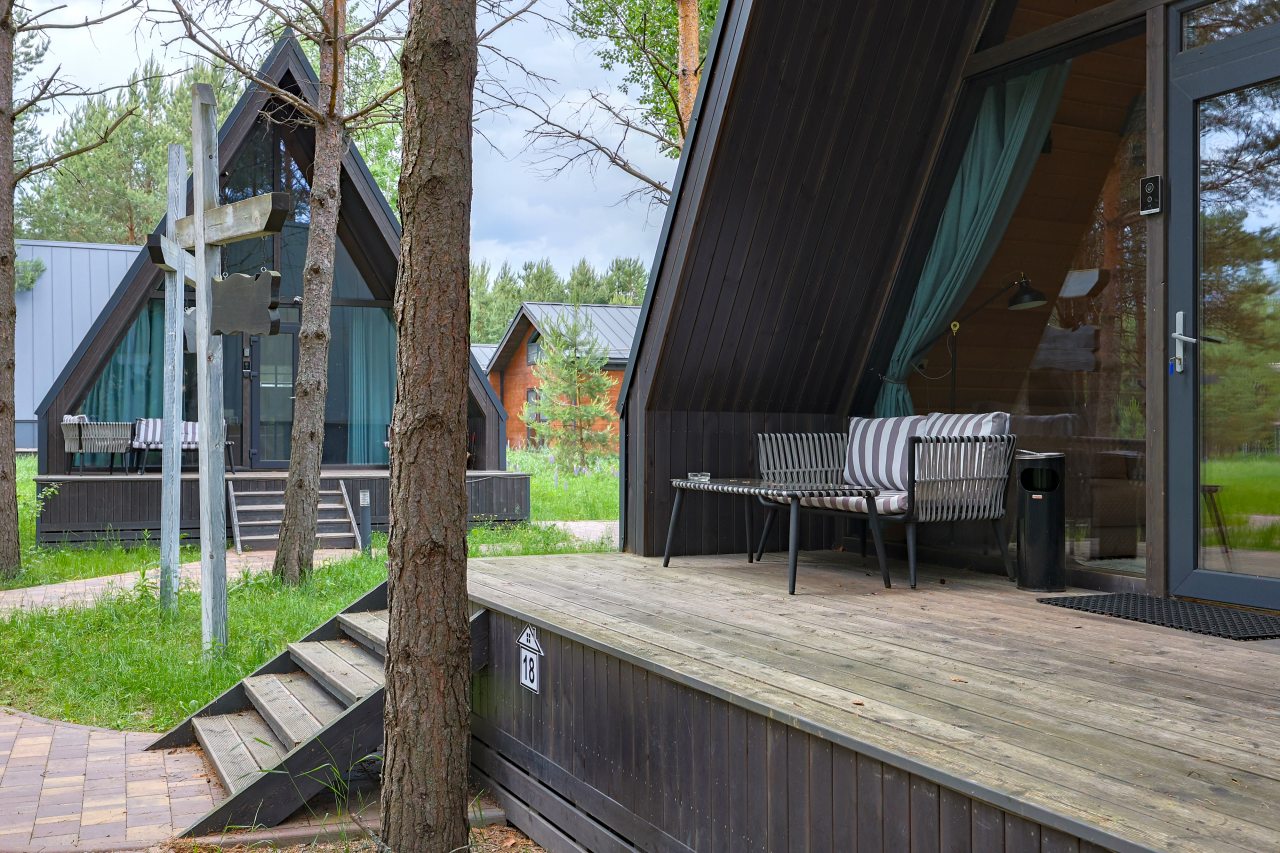 Дом (A-Frame № 18 (без купели)), База отдыха Les Holidays