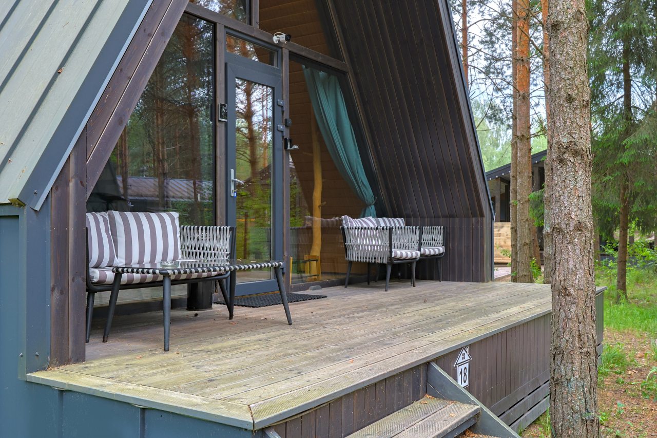 Дом (A-Frame № 18 (без купели)), База отдыха Les Holidays