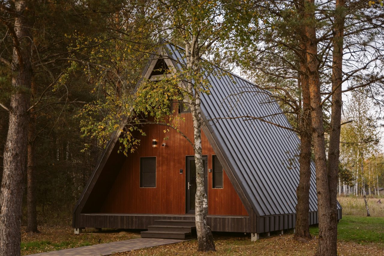 Дом (A-Frame №21 (с камином без купели)), База отдыха Les Holidays